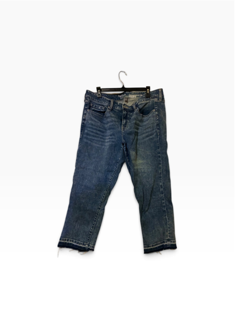 Women's Torrid Perfect Boyfriend Ankle Crop Jeans Blue Size 14
